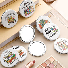 Weysat purse-friendly compact mirror fits bags for on-the-go touchups