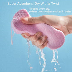 WFWJ bath sponge group shows three-piece set ideal for family use.
