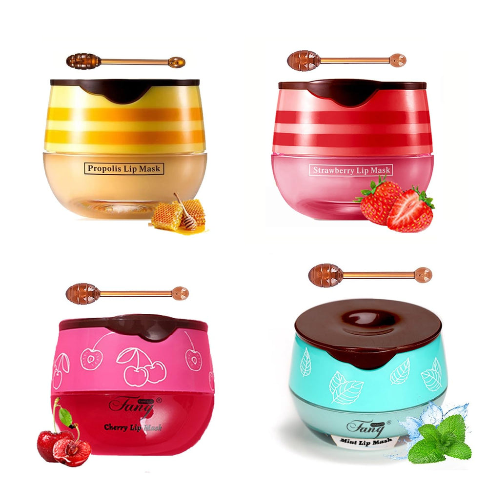 WFWJ Bee Lip Balm Honey Pot packaging shows compact lip care set for on-the-go hydration