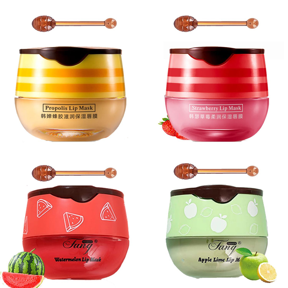 WFWJ Bee Lip Balm Honey Pot packaging for travel-friendly moisture.