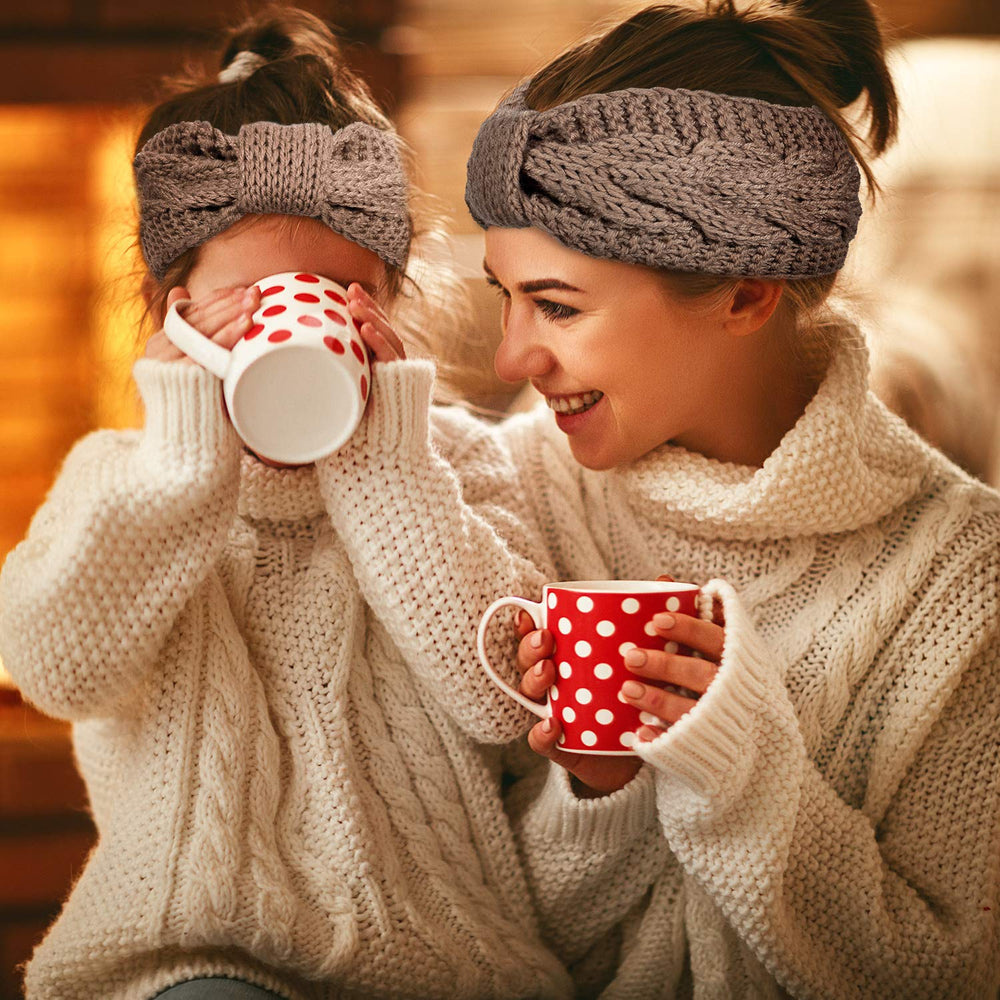 Whaline headbands worn as ear warmers showing versatile daily wear.