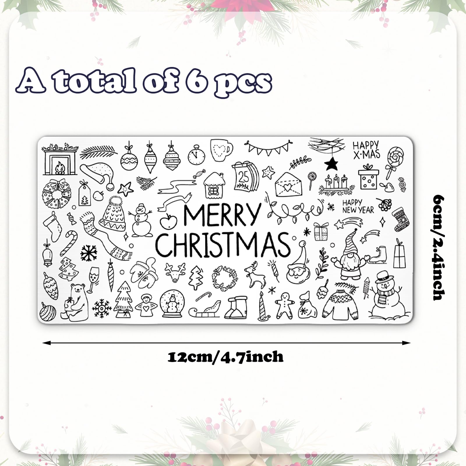 Whaline Santa Claus plate helps create playful nail art for holiday celebrations and gift-ready looks.