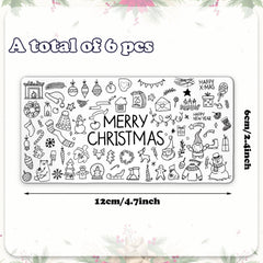 Whaline Santa Claus plate helps create playful nail art for holiday celebrations and gift-ready looks.