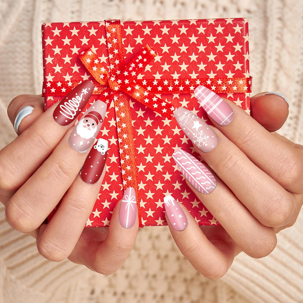 Whaline winter designs plate suits home and salon use expanding holiday nail art possibilities.