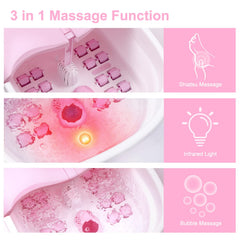 WHALSTAR bubbles and oxygen jets energize the foot soak experience.