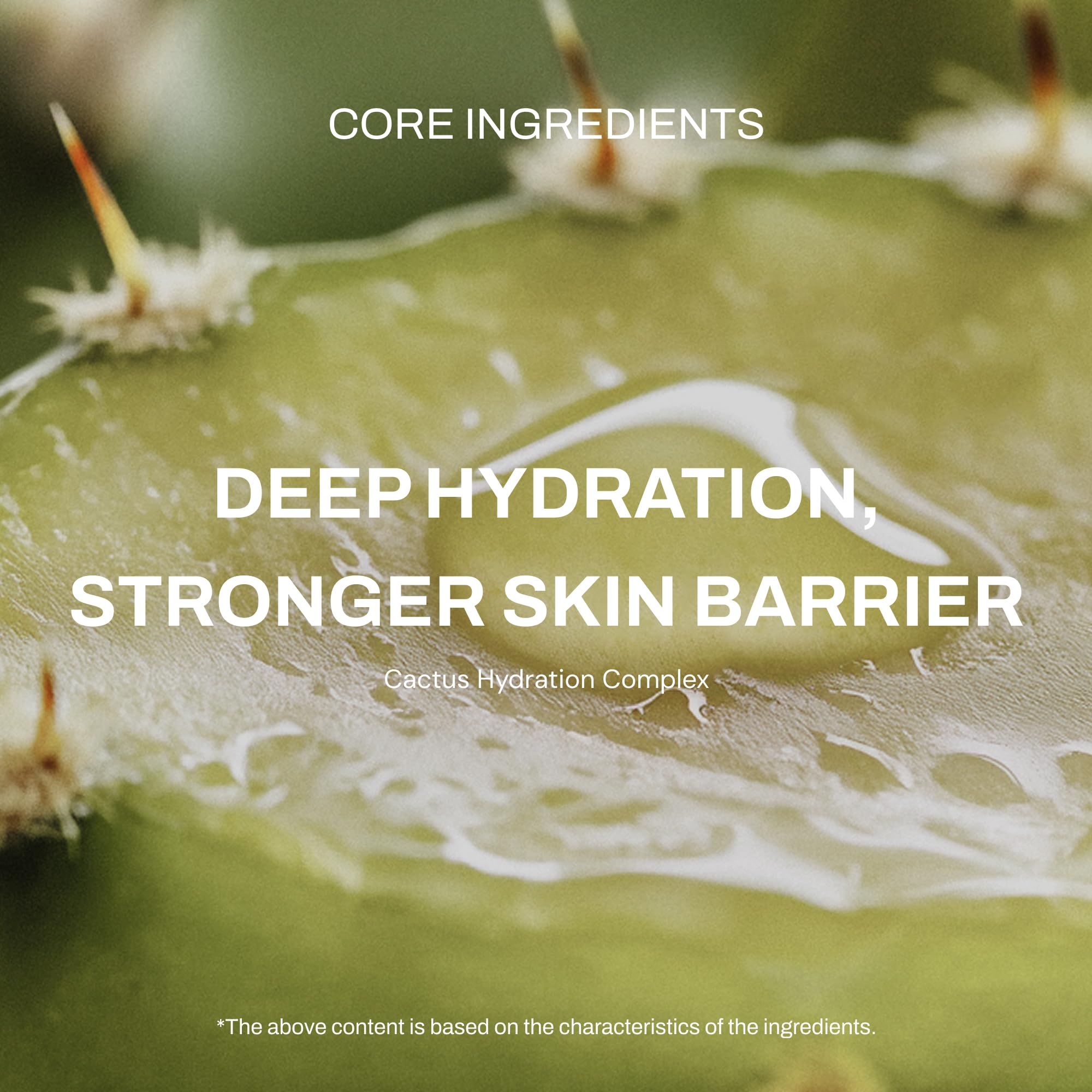 Whamisa nopal cactus ingredients close-up showcases plant-based phytochemicals for barrier support.