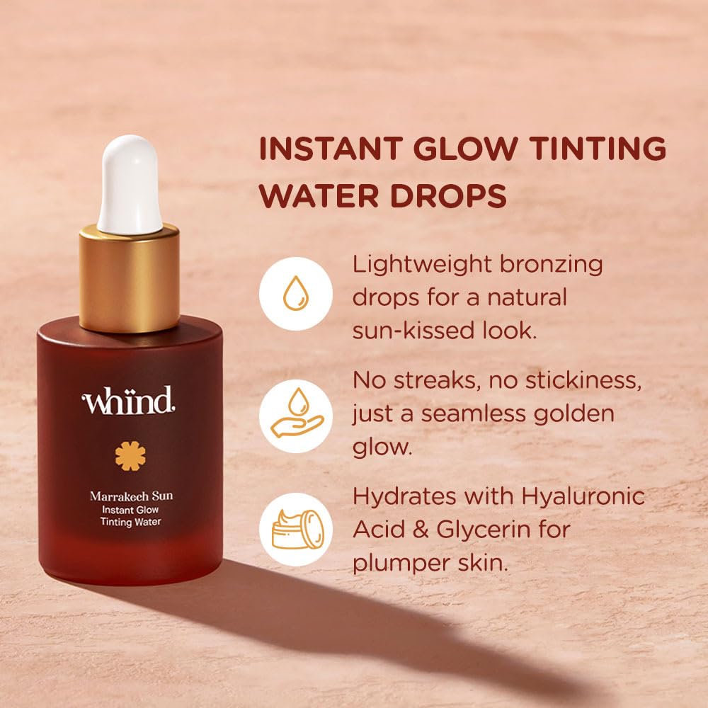 WHIND Marrakech Sun dropper highlights precise, buildable facial bronzing control.