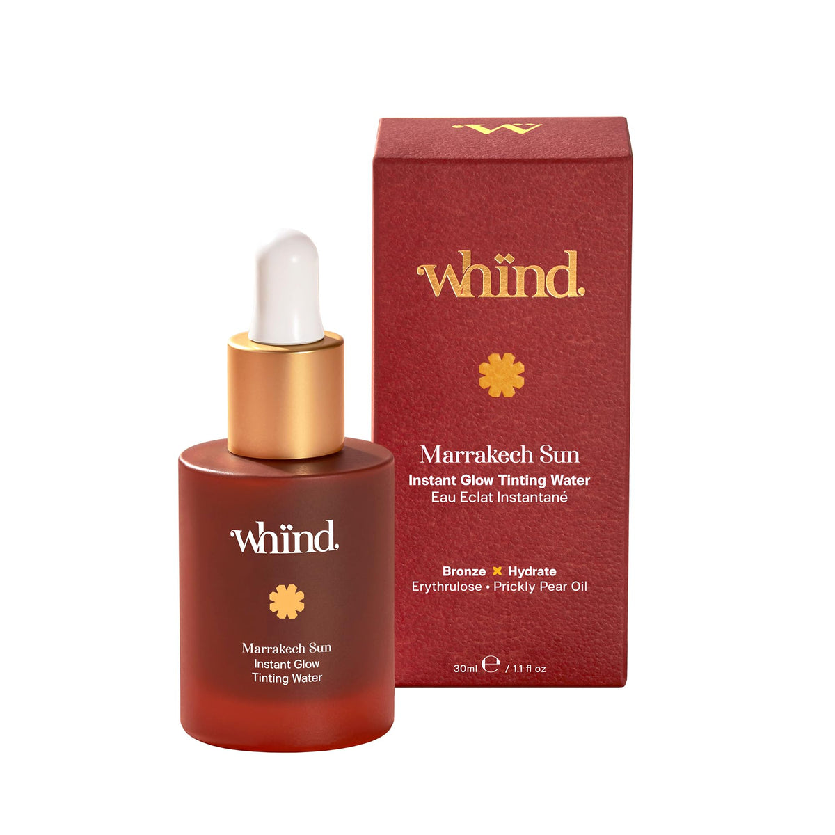 WHIND Marrakech Sun Tinting Water bottle for on-the-go glow and hydration