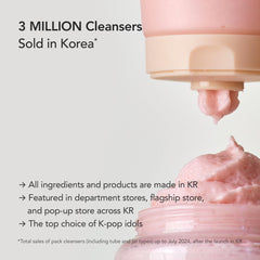 Whipped Semo ingredients Niacinamide and Hyaluronic Acid support moisturized skin.