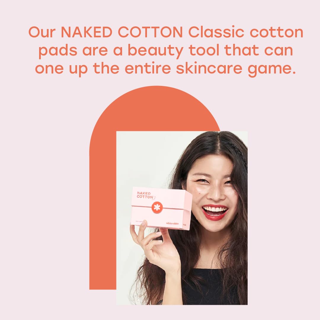 White Rabbit Naked Cotton Classic packaging—unbleached, pure cotton, premium quality.