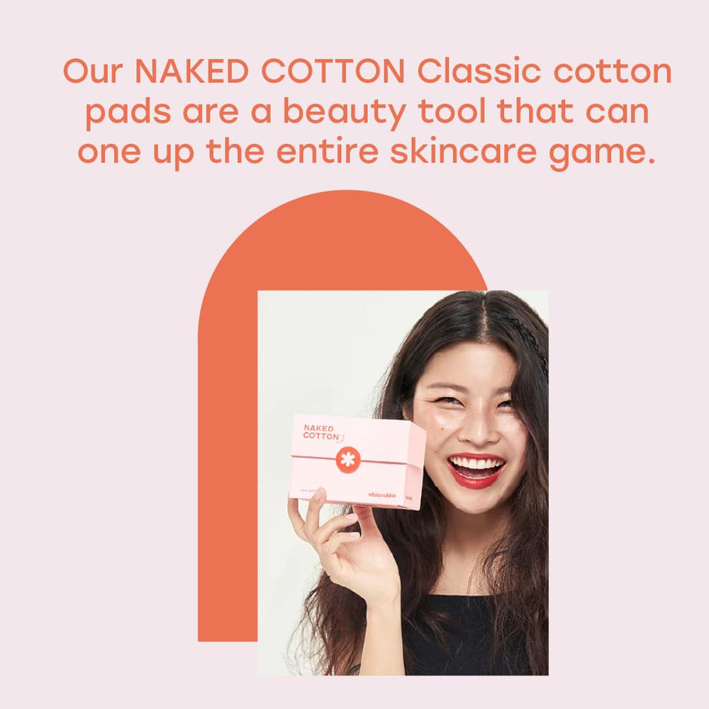White Rabbit Naked Cotton Classic packaging—unbleached, pure cotton, premium quality.
