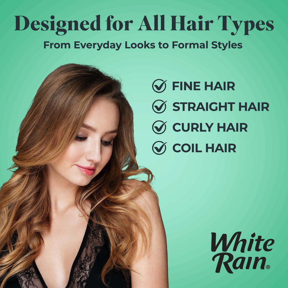 White Rain two-pack bottles designed for on-the-go styling and travel