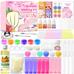 WhizToys DIY Lip Balm Kit with heating tools enables easy at-home crafting.