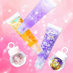 WhizToys glitter sequins add sparkle to your own gloss.