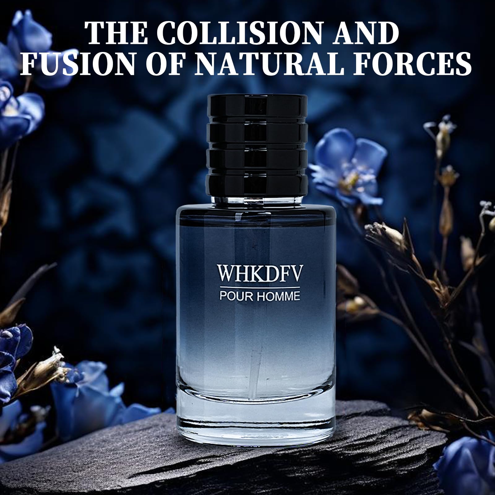 WHKDFV cologne bergamot lemon-pepper notes on bottle offer crisp, masculine aroma.