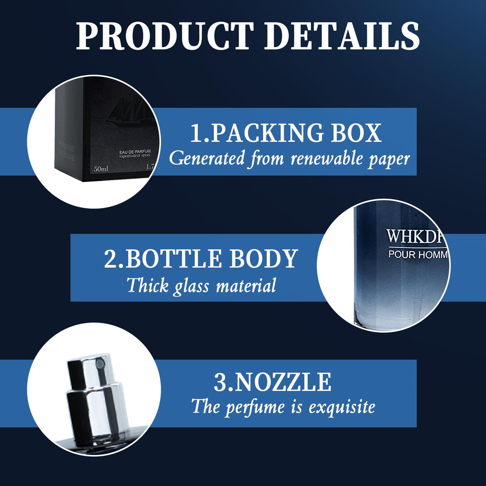 WHKDFV cologne portable 50ml bottle for travel-friendly scent on the go.