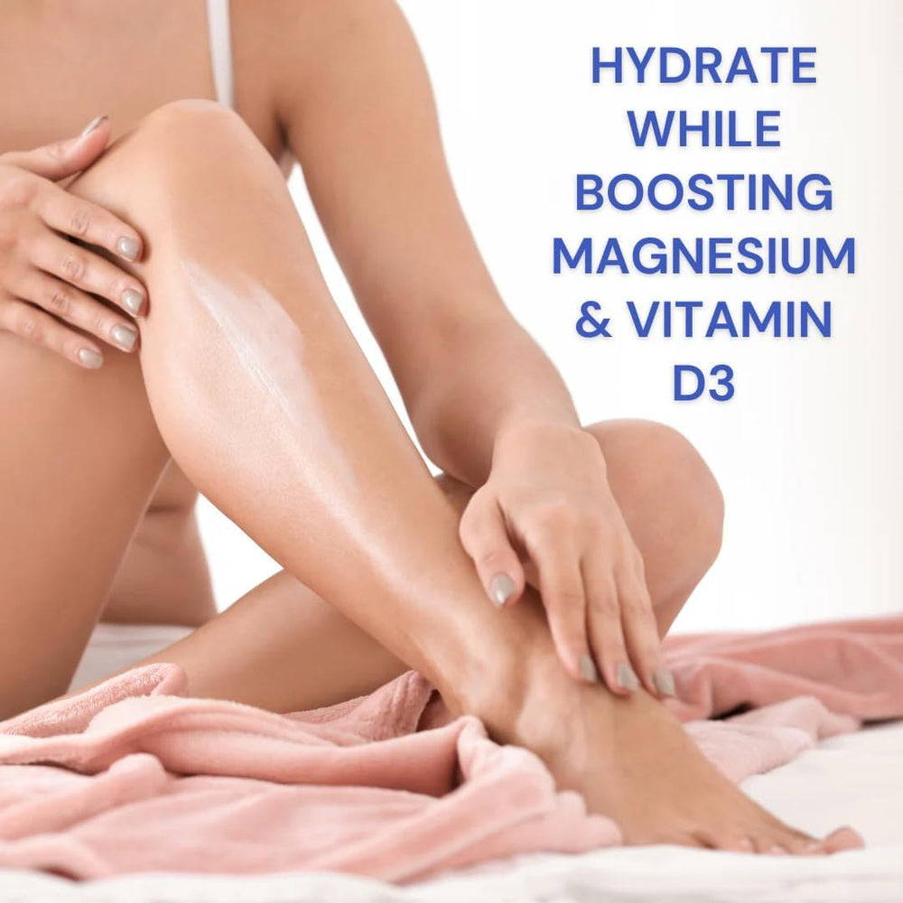 Wholesome Hippy Magnesium Calm Cream with orange extract hints antioxidant radiance.