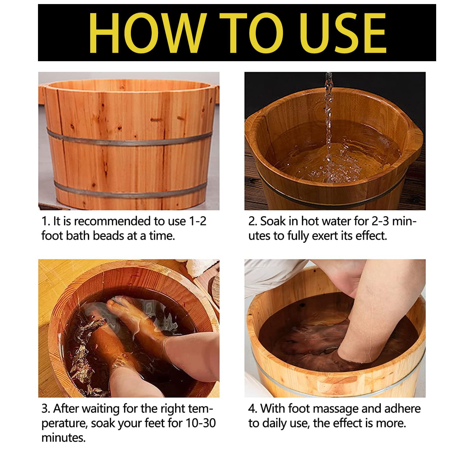 Whycalon foot soak beads herbal aromatics—stress-relief ritual with calming scent.