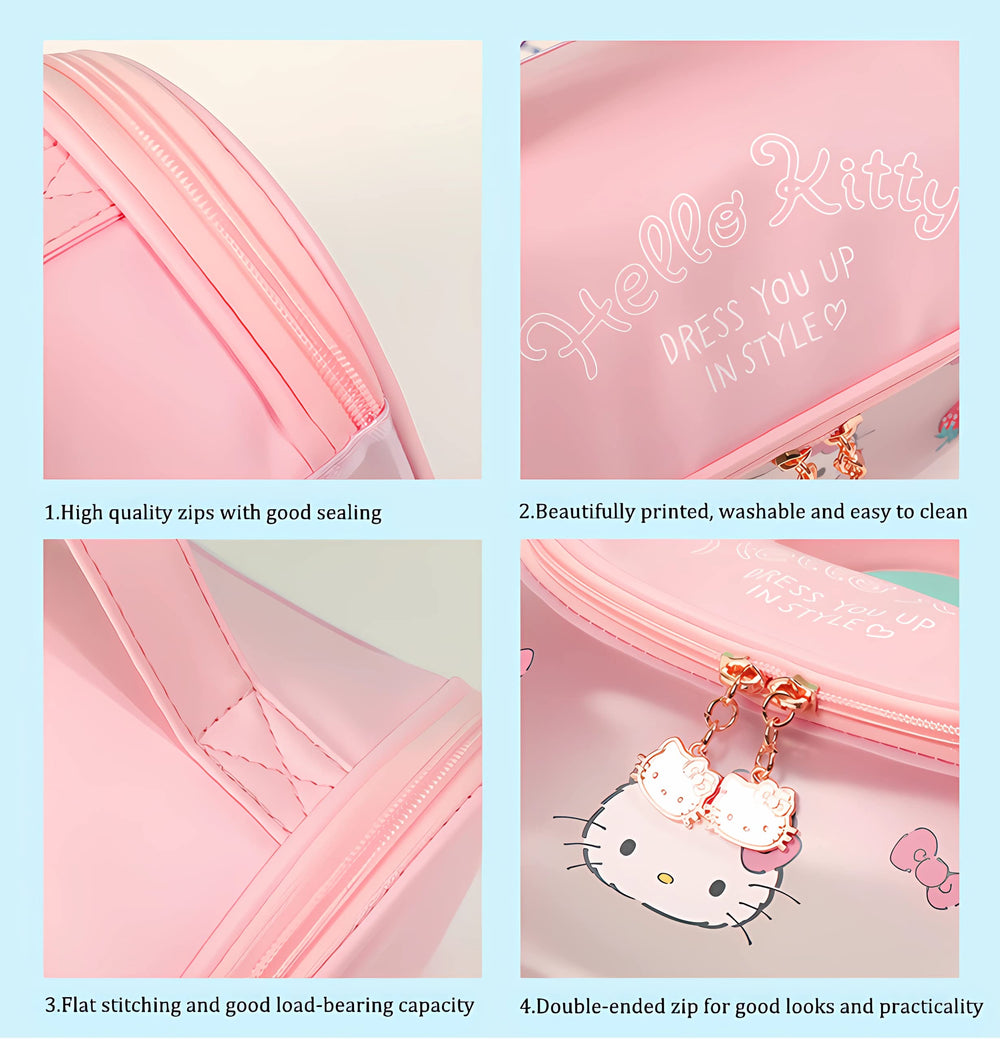 WIEEZN Gift-ready pink cosmetic bag packaging shot suitable as a thoughtful gift.