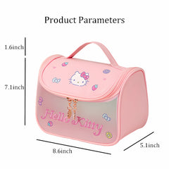 WIEEZN Travel makeup bag interior shot with space for cosmetics and brushes.