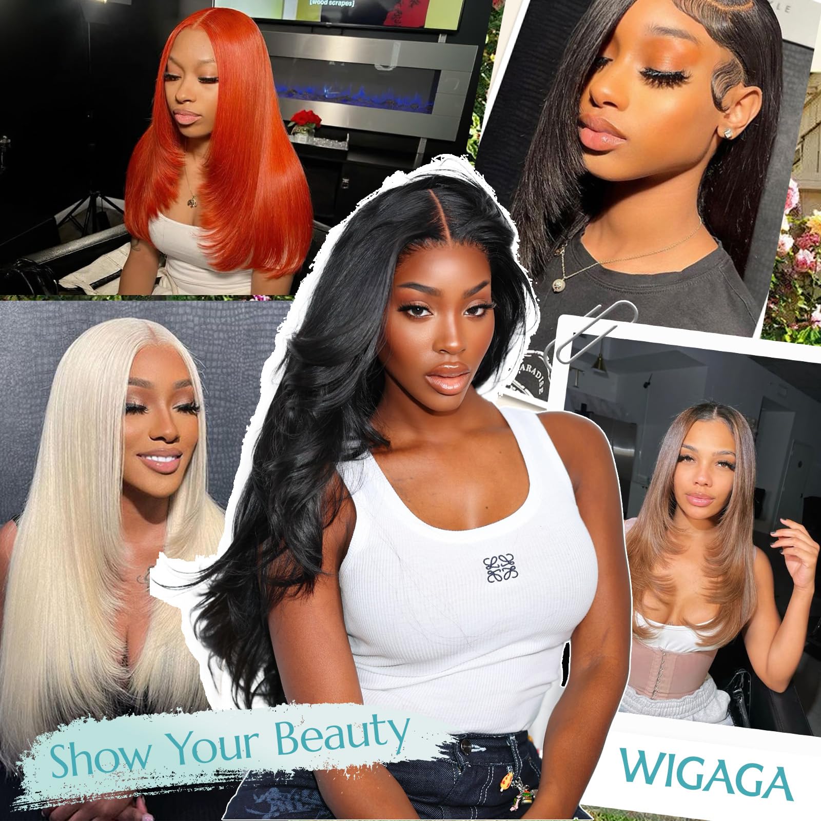 WIGAGA wig cap and included accessories support beginner-friendly, ready-to-wear setup.