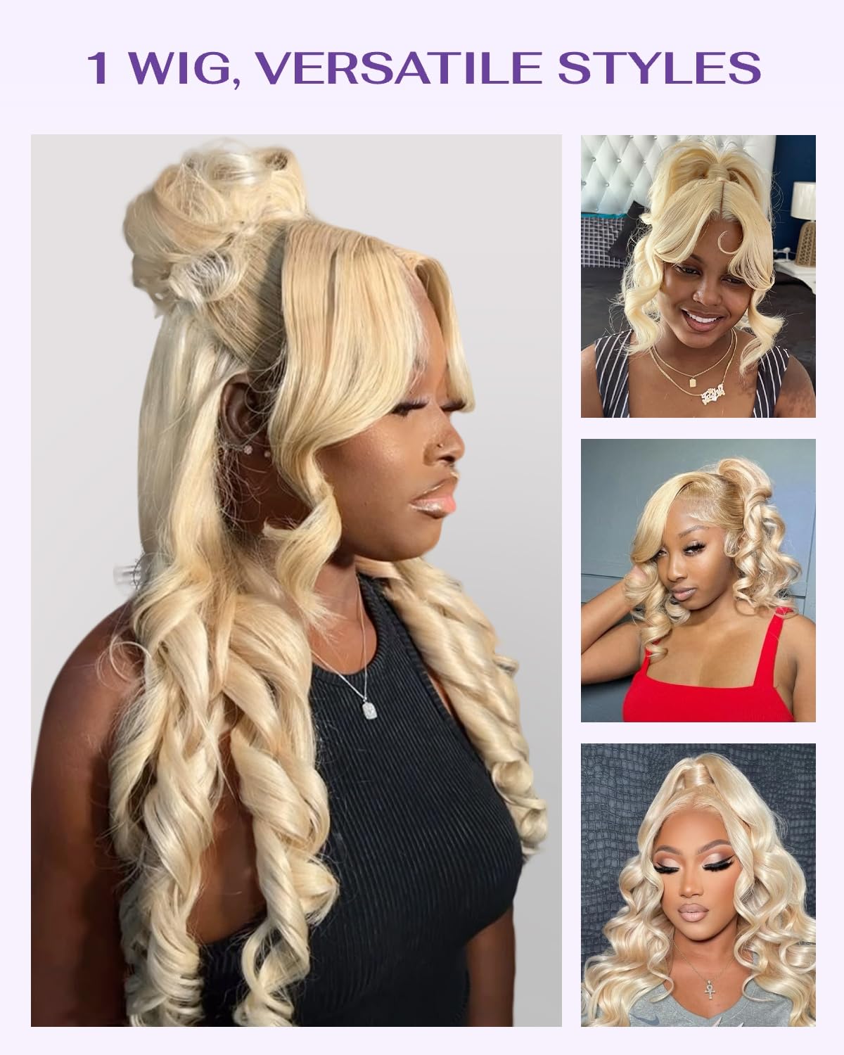 wigcool drawstring-360-body-wave-613-blonde-wig showcasing quick installation and flexible styling.