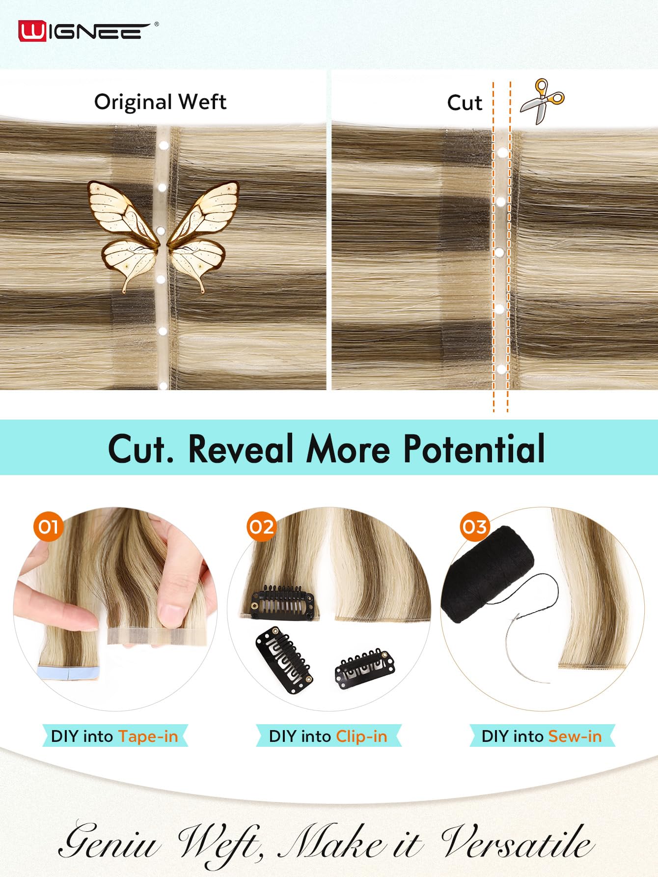 WIGNEE-seamless-glueless-installation-beads demonstrates painless setup and quick styling