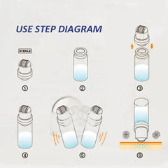 WIKICK FindWellGZ packaging and setup image highlights easy refill and storage.