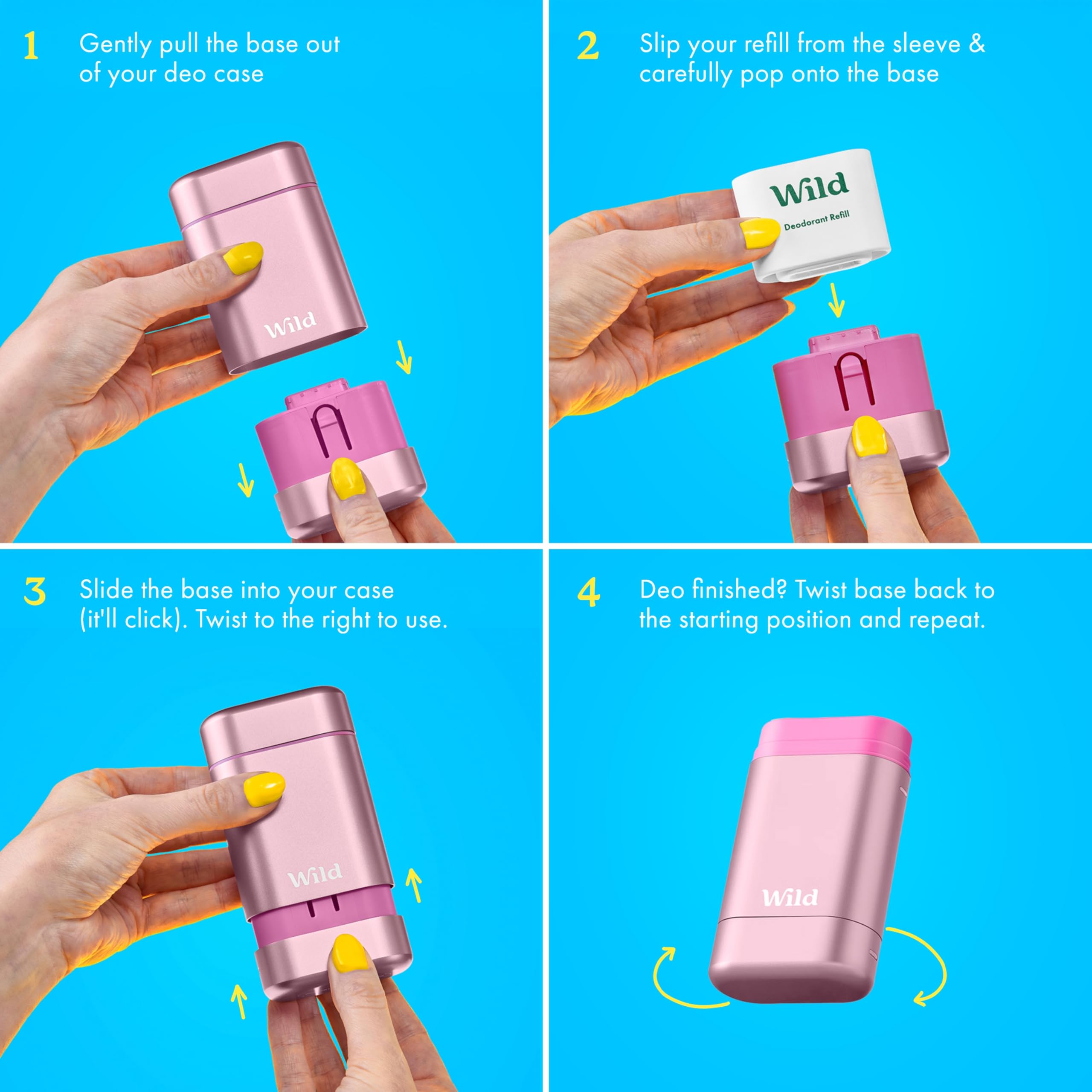 Wild aluminum-free formula delivers gentle protection throughout the day.