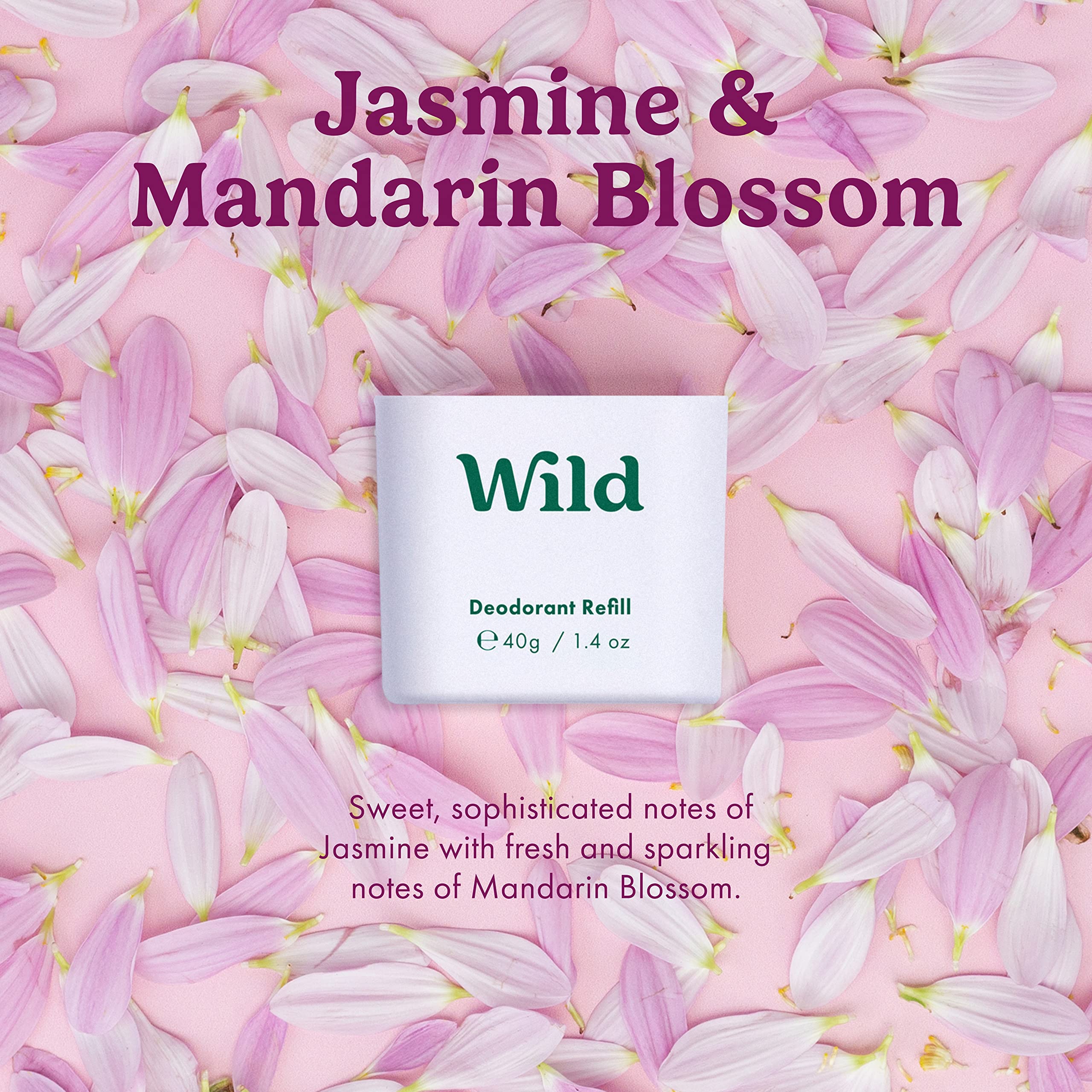 Wild deodorants being applied underarm for daily refreshment.