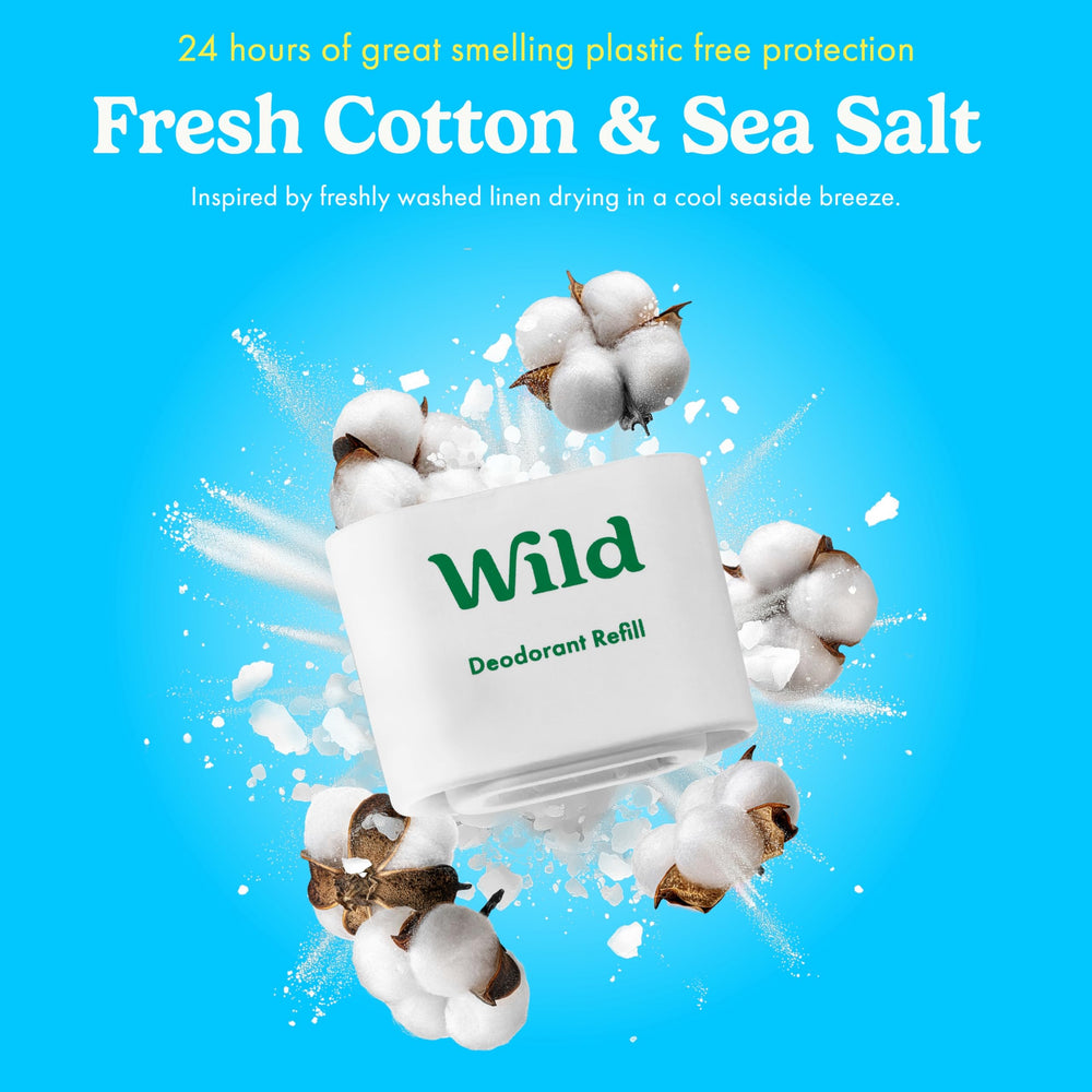 Wild Fresh Cotton & Sea Salt scent close-up conveys clean laundry vibe