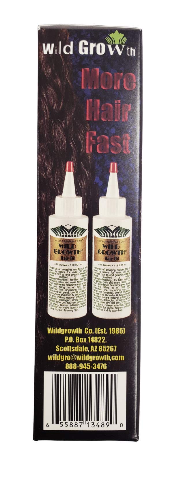 Wild Growth Hair Oil ingredients featuring nourishing botanicals and oils.