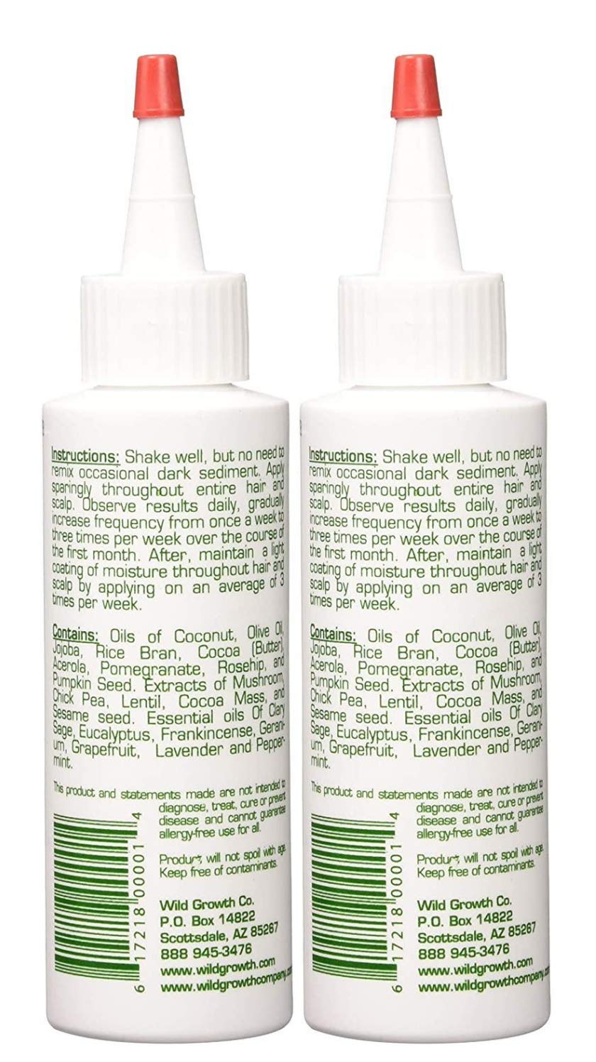 Wild Growth Hair Oil pack of 2, value bundle for easy nightly routine.