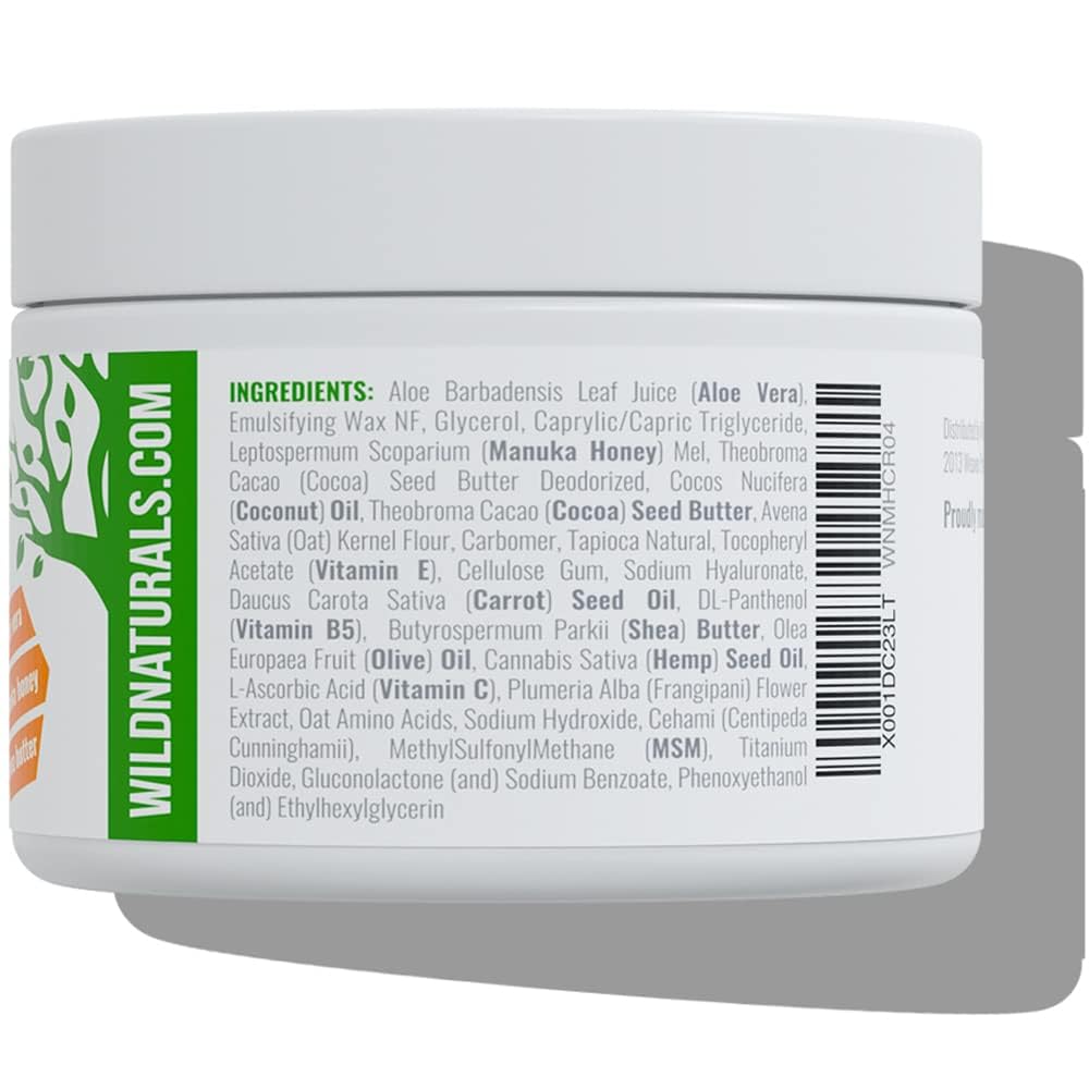 Wild Naturals Manuka Honey Moisturizer fragrance-free formula suitable for sensitive skin.