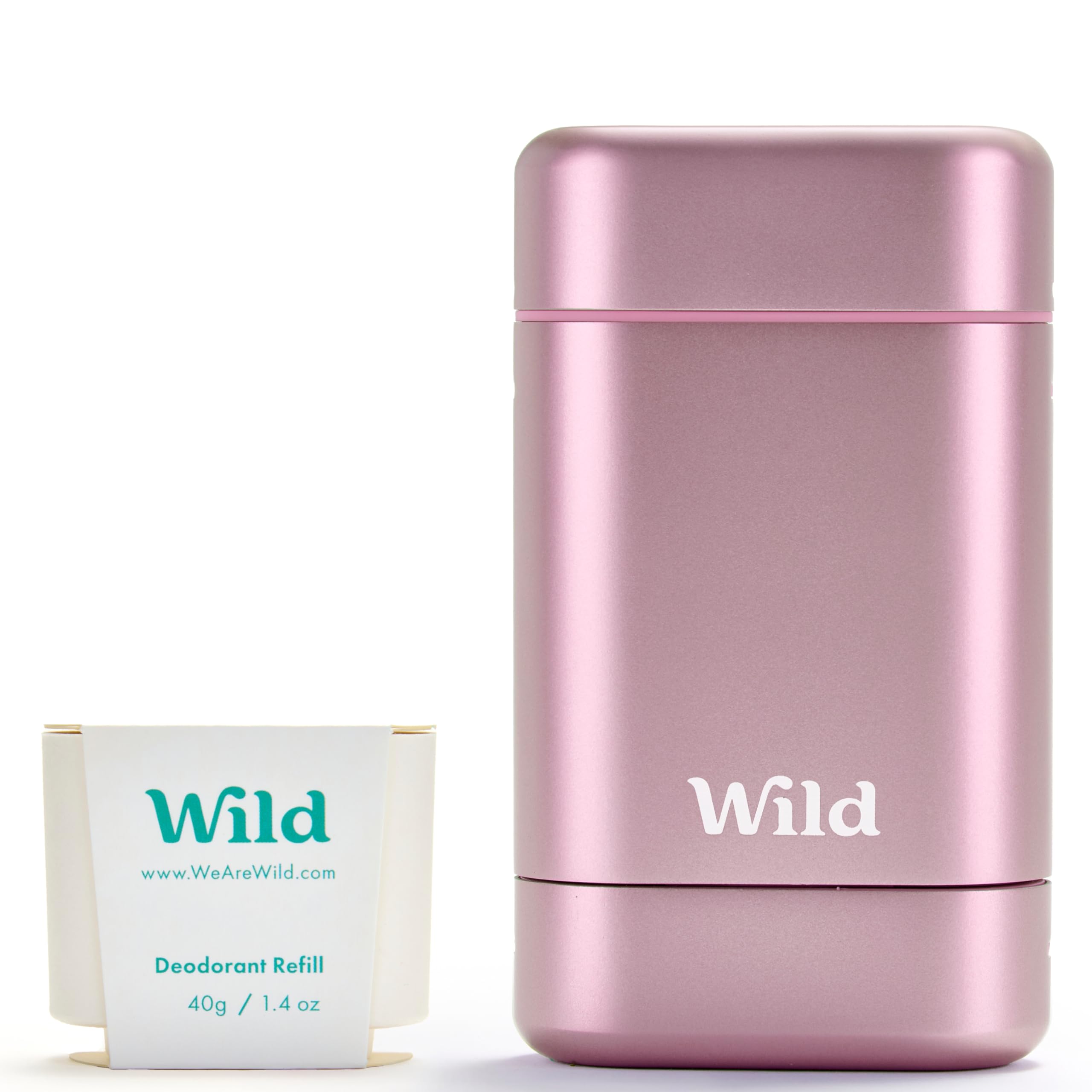 Wild pink case deodorant container for portable, all-day freshness.