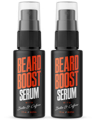 Wild Willies Beard Growth Serum 2-Pack bottle closeup for a fuller-looking beard.