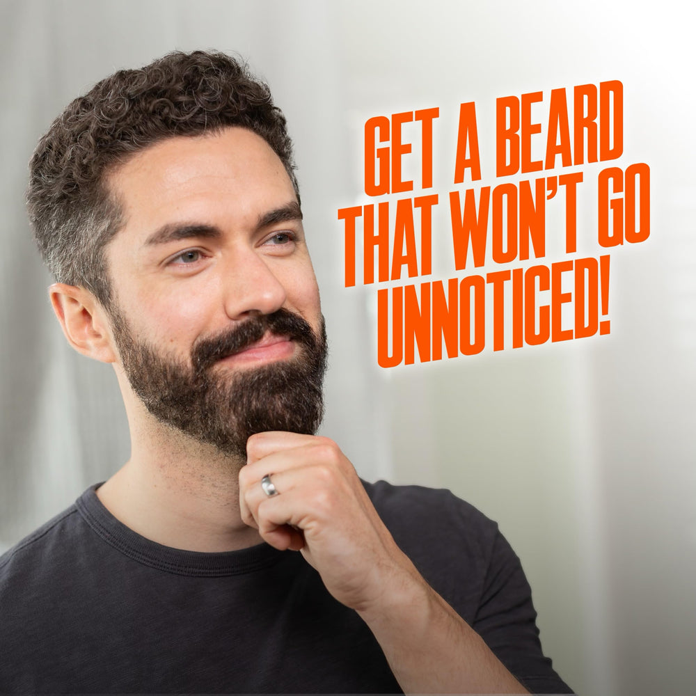 Wild Willies straightening brush in use delivering silky, smooth beard