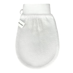 Wildpier exfoliating glove texture close-up for gentle deep exfoliation.