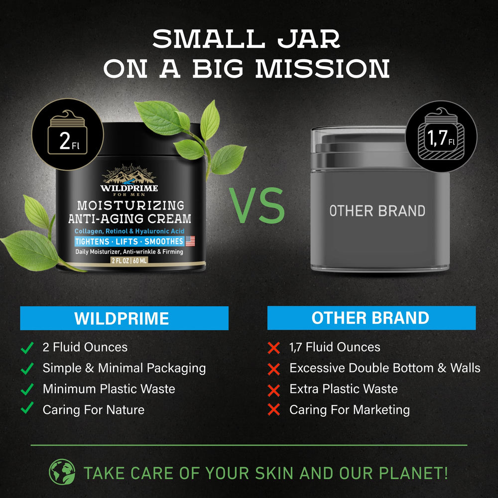 WildPRIME avocado oil and collagen visuals suggest nourishing relief for uneven texture.