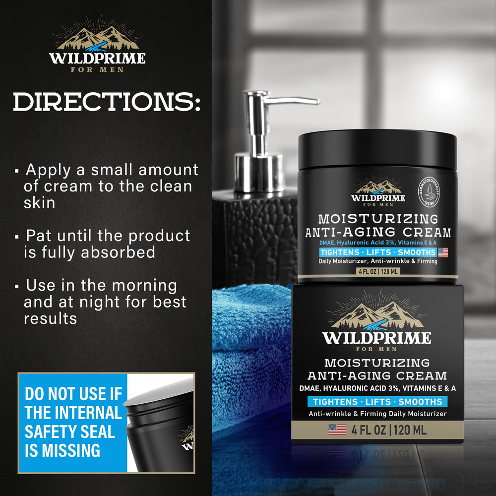 WildPRIME day-night skincare routine image demonstrates versatile care for morning and evening use