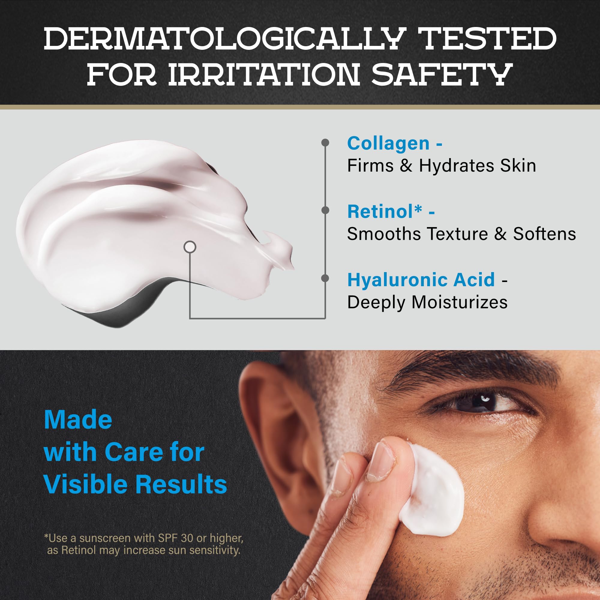 WildPRIME face cream texture close-up demonstrates non-greasy finish ideal for all skin types.
