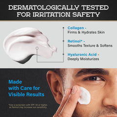 WildPRIME face cream texture close-up demonstrates non-greasy finish ideal for all skin types.