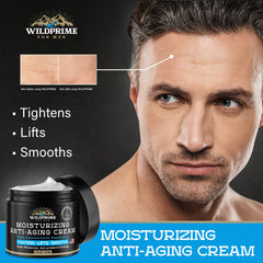 WildPRIME moisturizer application demonstrates aftershave use for soothing, non-greasy skin