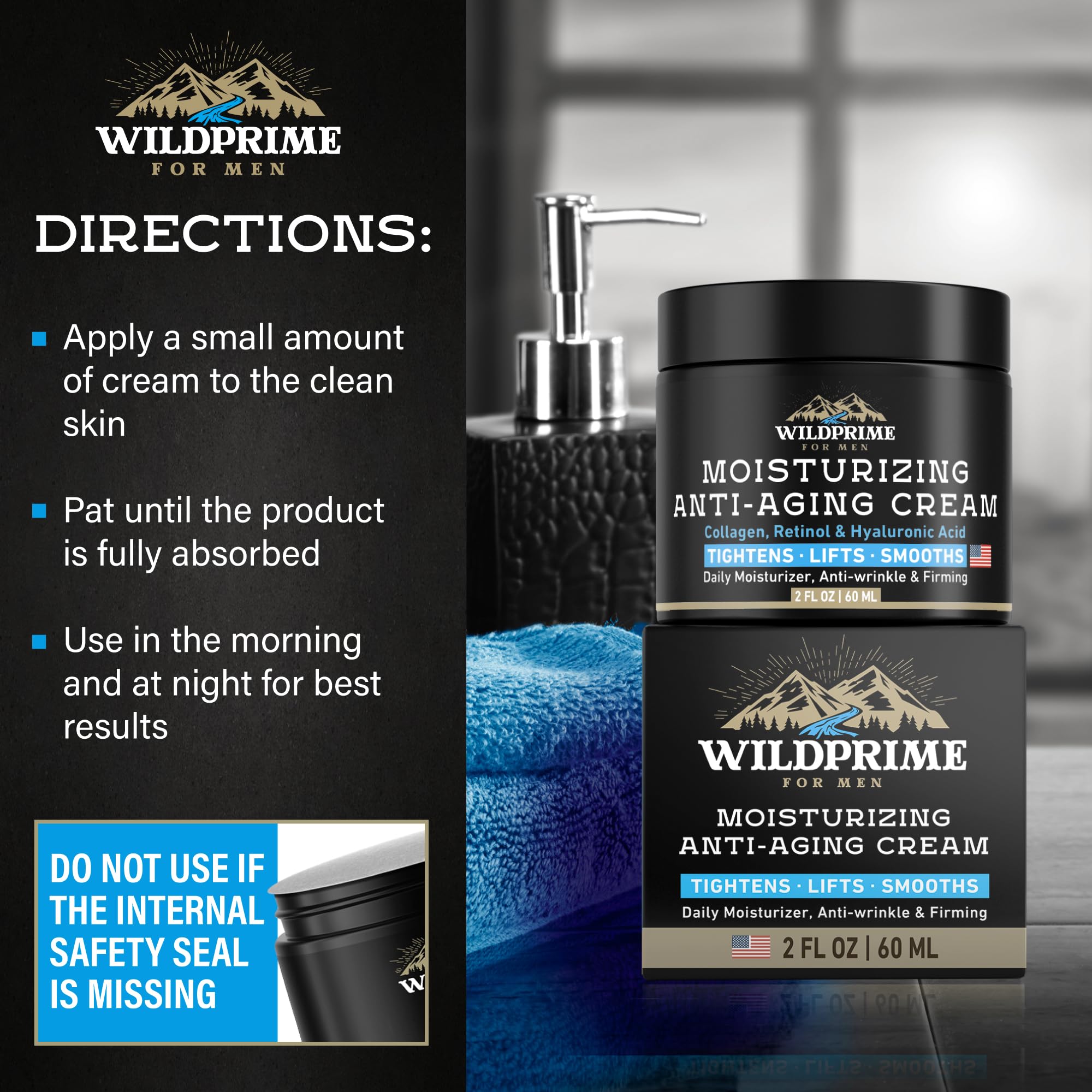 WildPRIME USA-made facility tag image conveys quality assurance and trusted American manufacturing.
