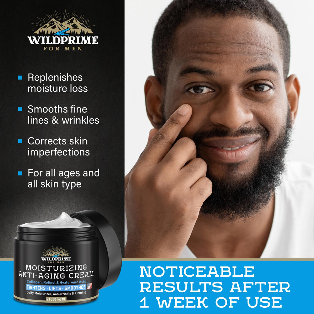 WildPRIME vitamin A and E-infused cream highlights supporting skin resilience and subtle wrinkle care.
