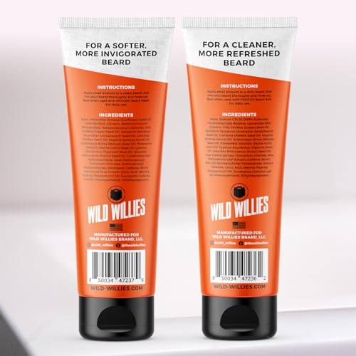 Wild Willies PROGRO beard conditioner tube for thicker, softer beard