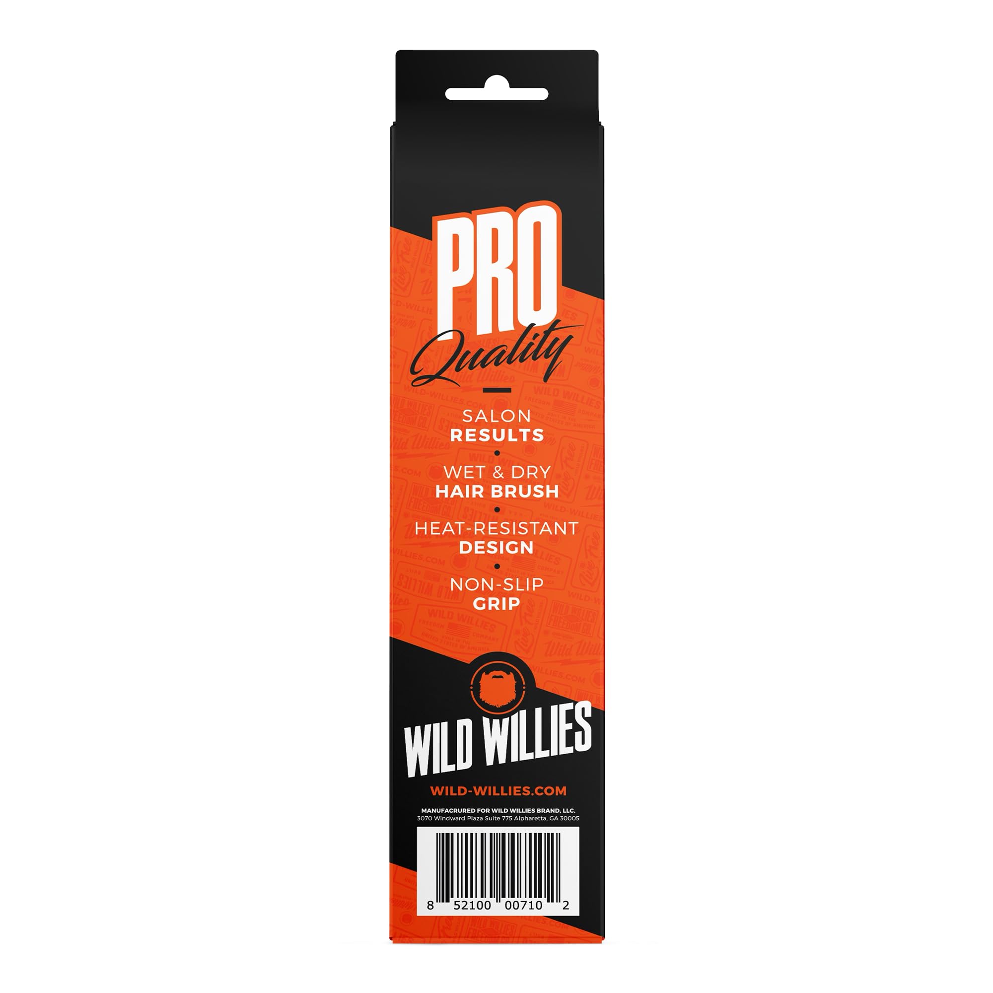 Wild Willies Round Beard Brush proudly made in the USA for quality