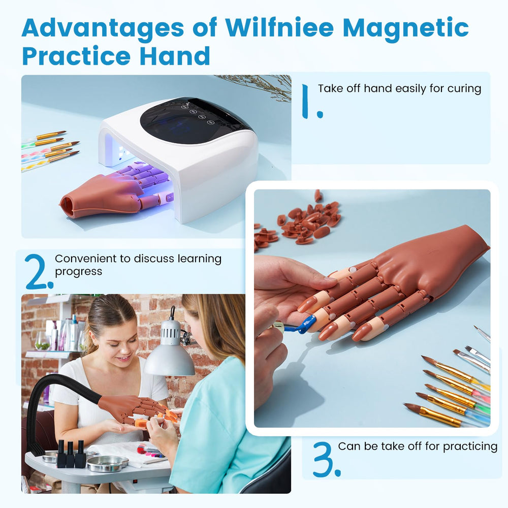 Wilfniee 200 refill tips and 100 extension tips for repeated practice
