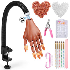 Wilfniee magnetic practice hand palm detachable design for easy gel nail setup