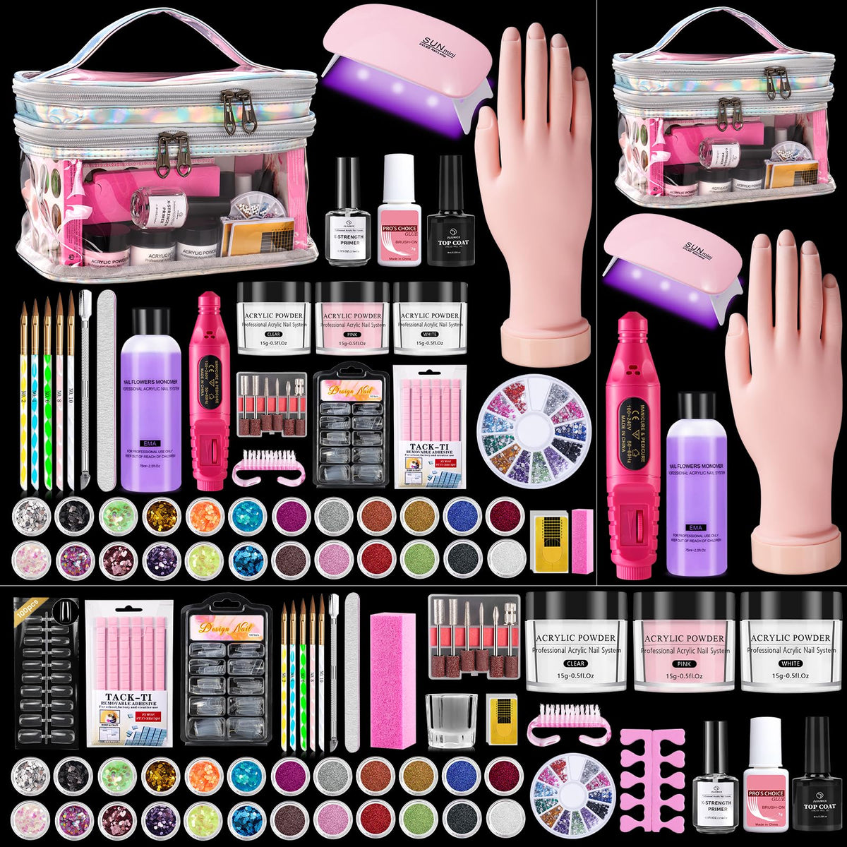 Wilfniee nail kit beginners all-in-one setup enables easy at-home manicures.
